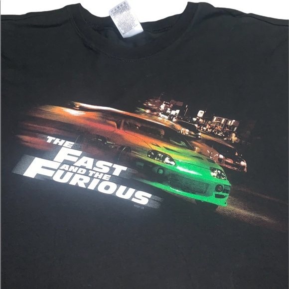 Vintage 2001 The Fast and the Furious Movie Promo Sleeveless Shirt Paul Walker - Picture 2 of 4
